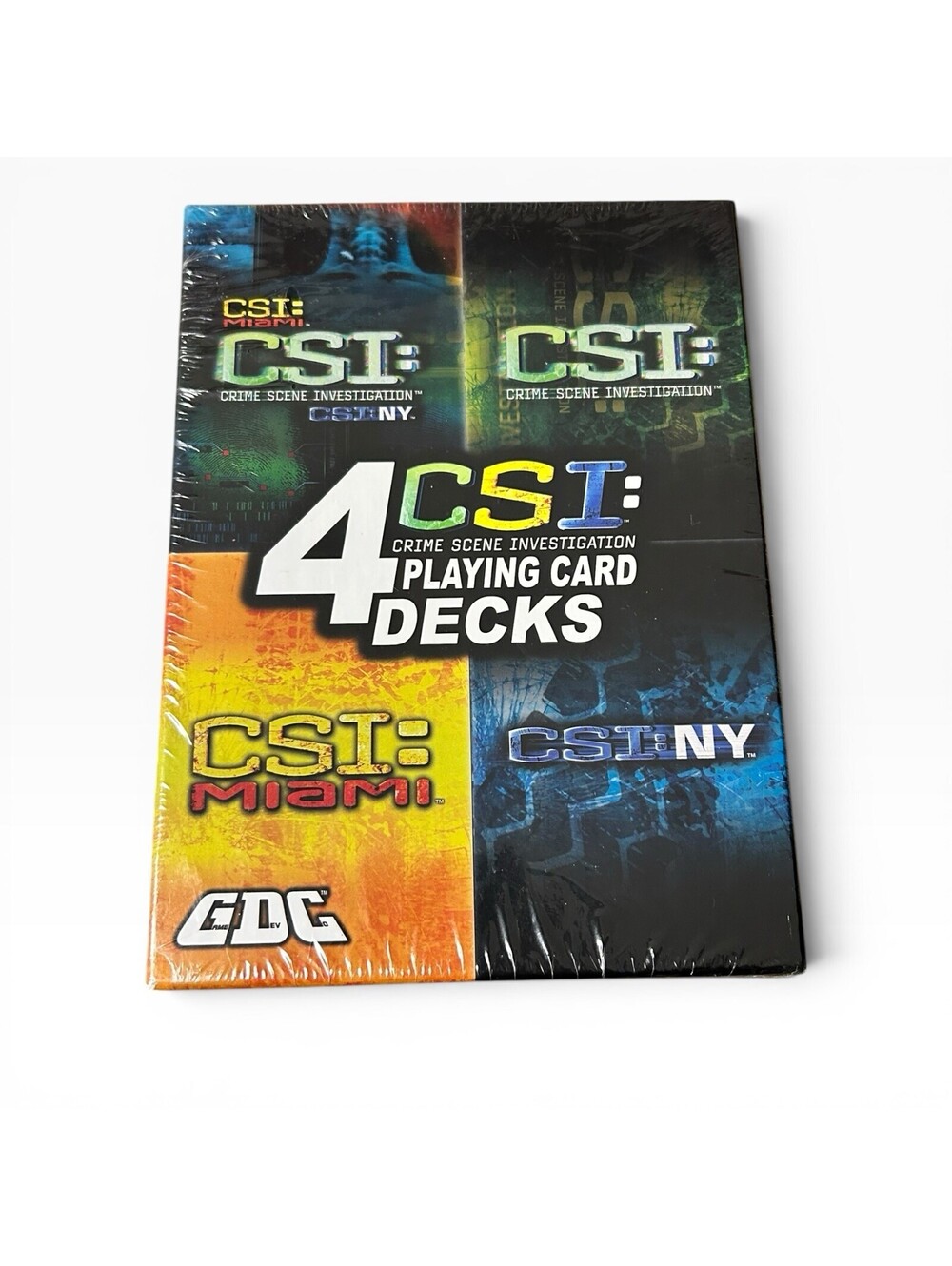 CSI Crime Scene Investigation 4 Playing Card Decks Set New Factory Sealed Cards